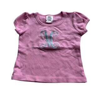 ARB Blanks Pink Monogrammed 'M' Tee - Size 18 Months